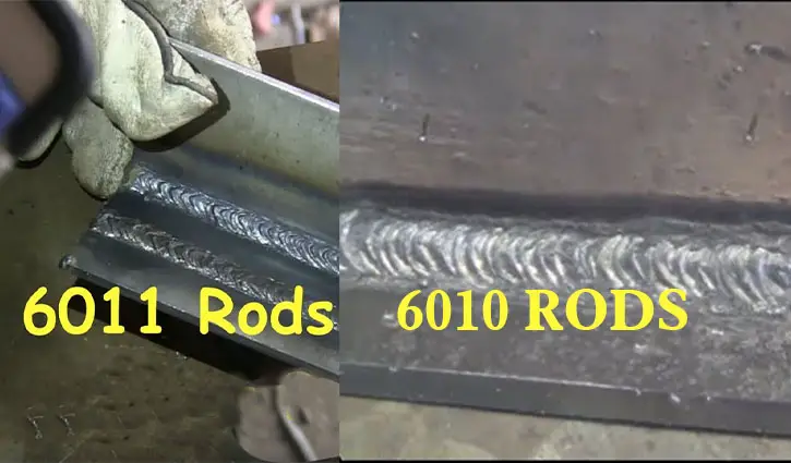 6011 vs 6010 Welding rod